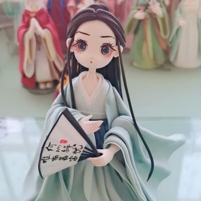 金锦阳与凤行手办赵丽颖沈璃古风粘土制品手办与凤行沈璃造型摆件超轻