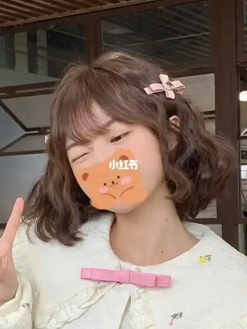 女生短发法式蛋卷头,甜美温柔|蓬松显发量.