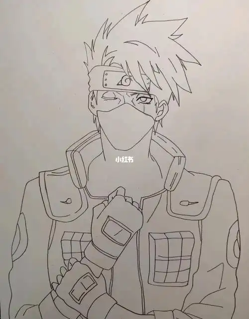 卡卡西简笔画 卡卡西简笔画全身图