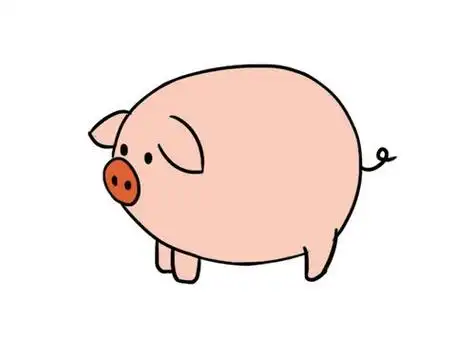 花猪姐姐生日会简笔画