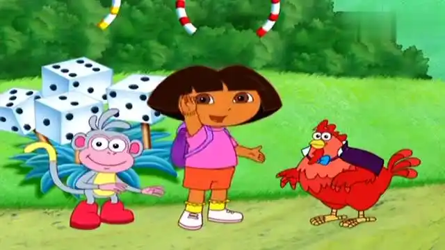 爱探险的朵拉第六季:朵拉和布茨去魔法王国,帮大红公鸡找魔法棒