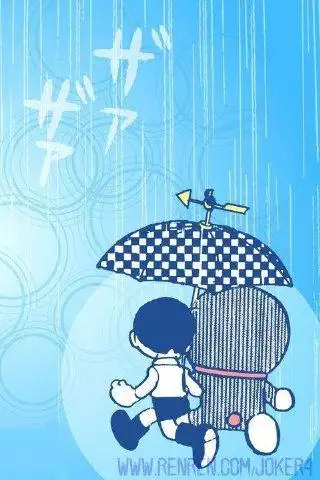 哈哈,大雄跟叮当猫真哈皮