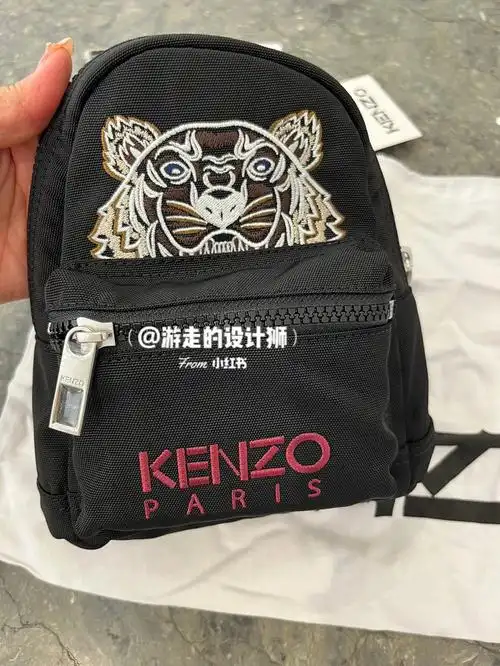 kenzo虎头mini刺绣虎头包一包三背骨折