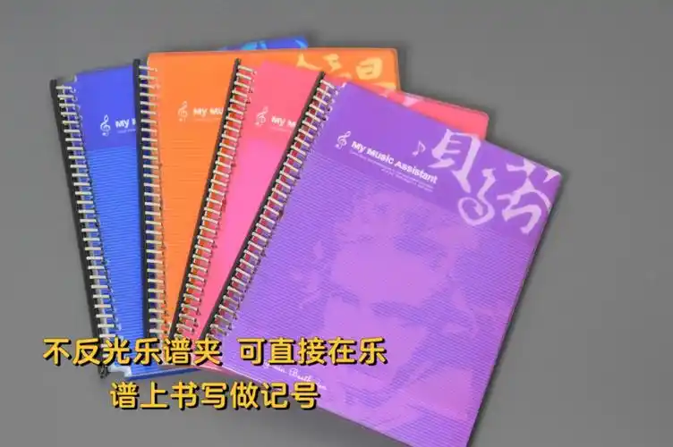 音乐家彩色钢琴谱夹不反光琴谱夹可书写谱夹