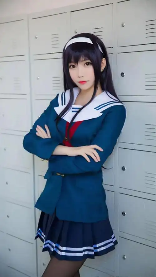 cos路人女主霞之丘诗羽学姐制服爱学习的她最美