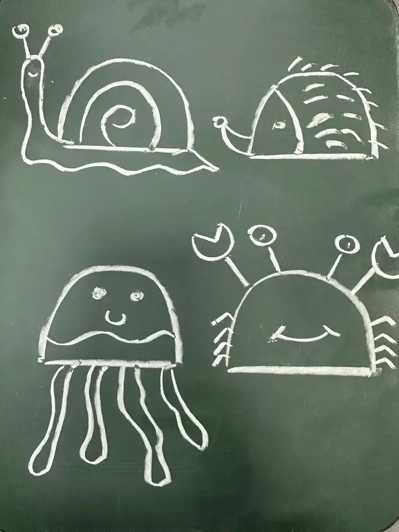 用半圆可以画这么多小动物.简单又可爱,快来一起画一画吧#简笔 - 抖音