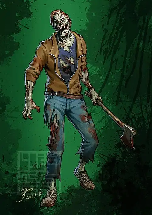 丧尸练习 美漫风格