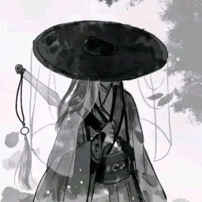 唯美古风淡雅男子头像 妖孽黑白古风男子图片