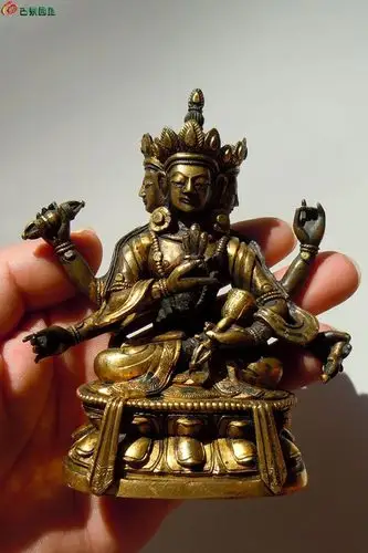 [欣赏] 乾隆 ---- 鎏金 六臂佛母 !