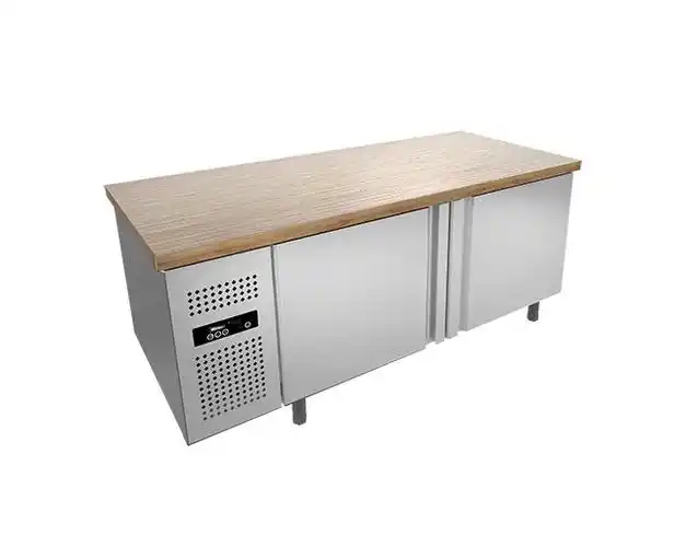 木面双门平台雪柜 尺寸:1800x800x801