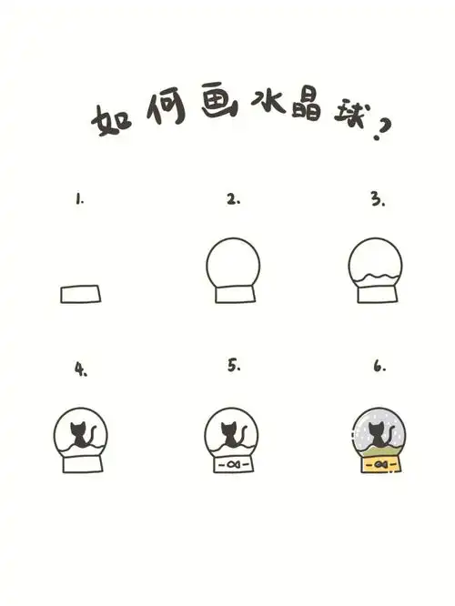 手绘教程如何画一只水晶球