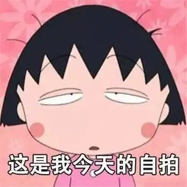 这是我今天的自拍系列表情包带字 动漫版这是我今天的自拍表情包_2
