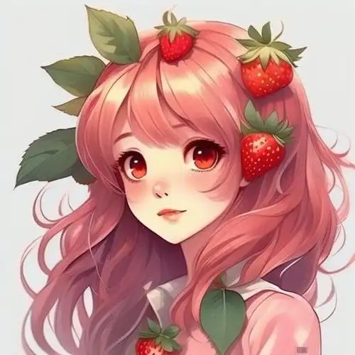 可爱头像‖草莓系少女