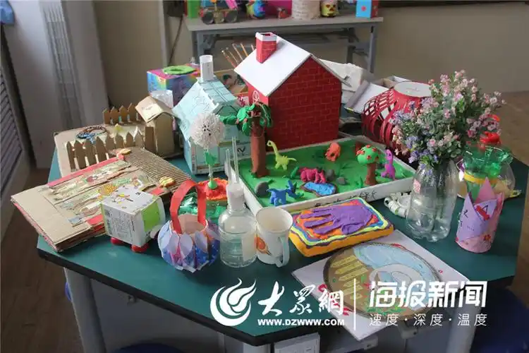 德州市新湖北路小学小巧手大制作让环保美育走进校园
