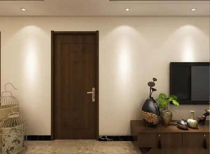 华泽三峰木门时尚简约室内门卧室房门实木复合卧室门面包门s-3415