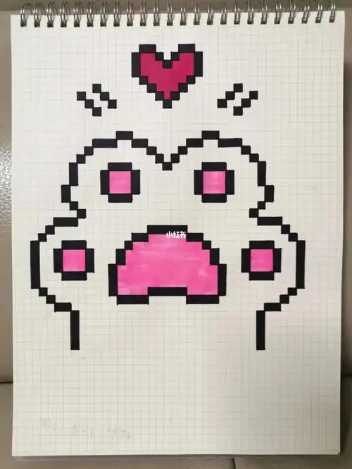 原图来自网络#格子画临摹  #像素画临摹  #猫爪