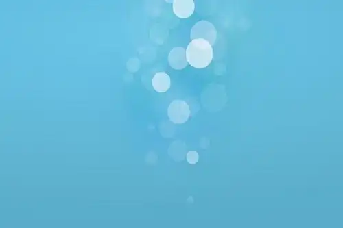 蓝色简洁气泡ppt背景图片