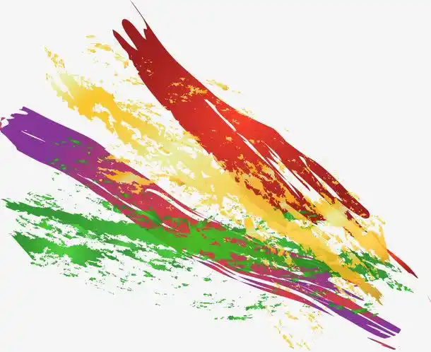 矢量手绘彩色笔刷