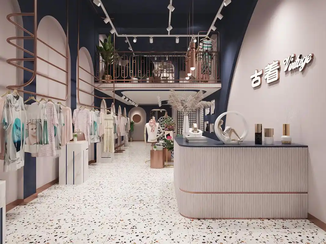 合肥店面装修,服装店设计效果图参考