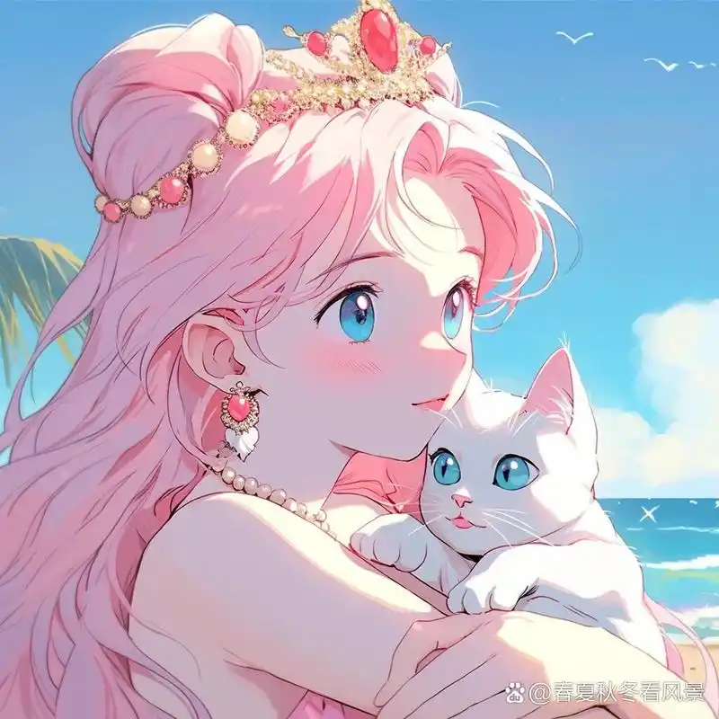 心 90如果你也是喜欢粉色的可爱少女,那么这款卡通头像绝对是你的最