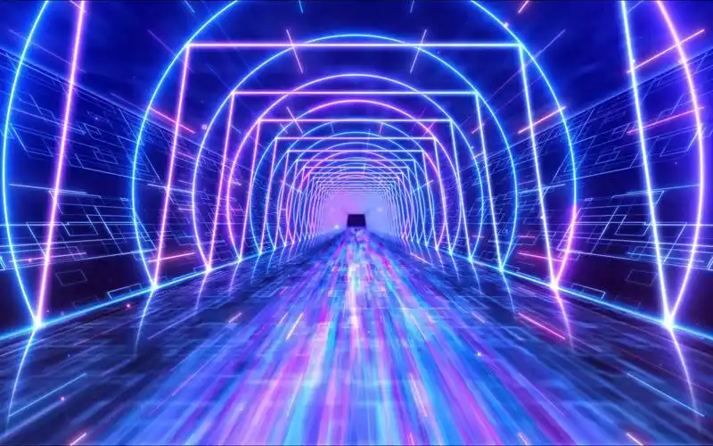 七彩隧道穿梭特效