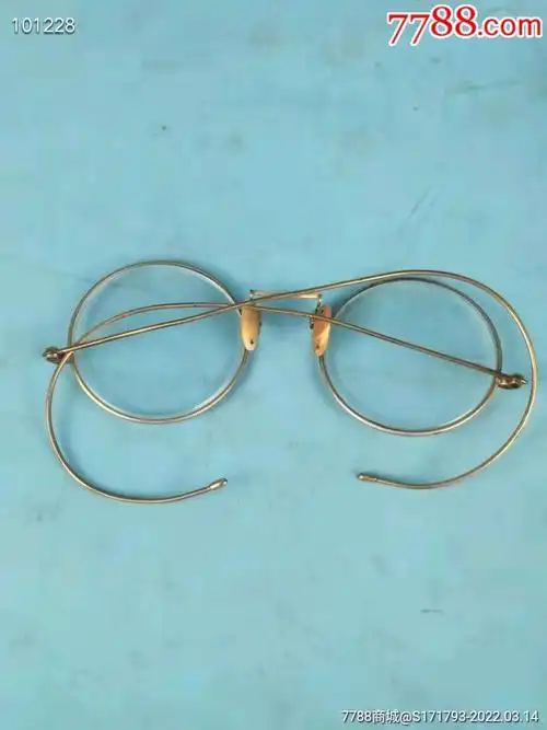 清代老石头金丝平光眼镜_价格1380元【古玩民俗家具】_第1张_7788收藏