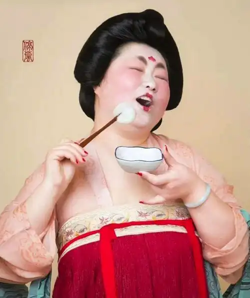 昨天这个吃汤圆的唐朝胖仕女刷爆朋友圈!麻豆原来是她!