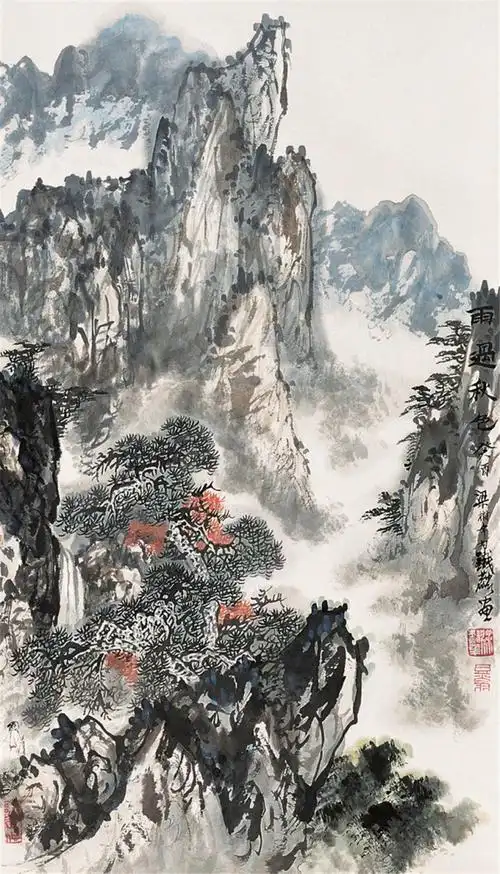 梁树年山水画作品欣赏 国画大师梁树年作品