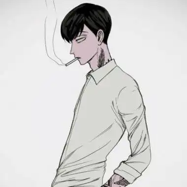 漫画头像男生帅气冷漠黑白气场征服一切