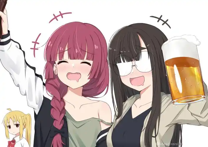 广井栗&鸟羽老师插画图片壁纸