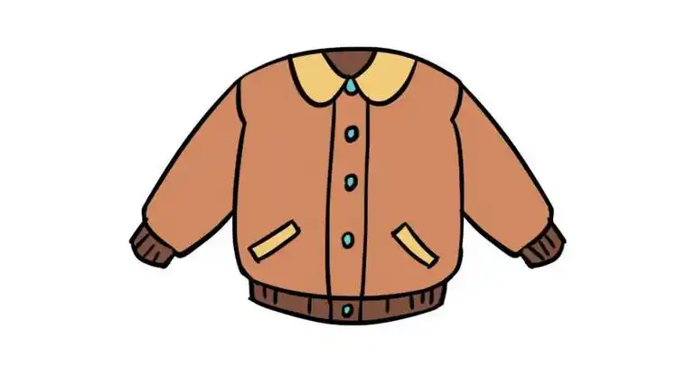 儿童棉袄简笔画画法