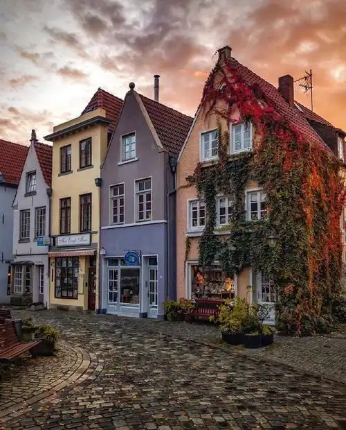 扒掉手机膜,再看德国不来梅这座童话小镇,真舒服