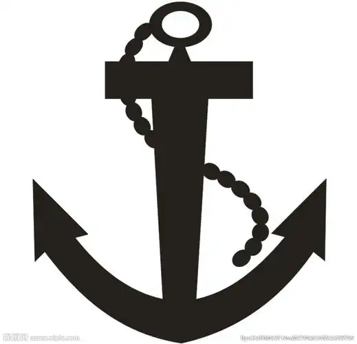 海船锚标志设计图片