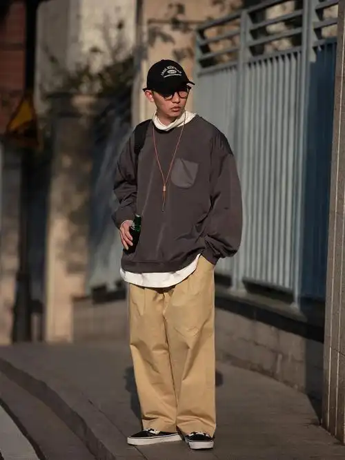 ootd173男生春季机能风卫衣穿搭