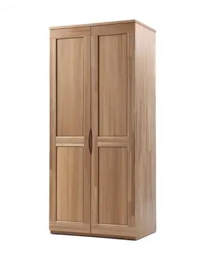 曲美家具特卖旗舰店 曲美家居古诺纯实木双门衣柜 榆木衣柜