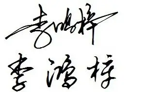 谁能帮我设计个艺术签名,我的名字叫李鸿梓,还可以根据我的名字帮我想