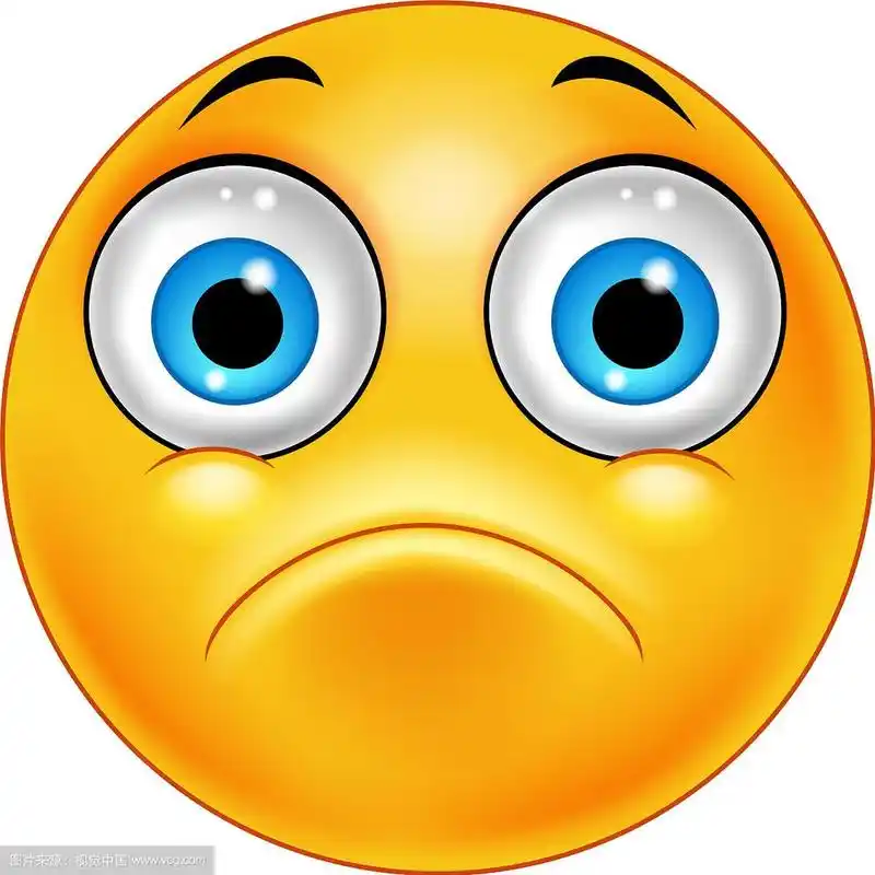 悲伤的表情符号的脸