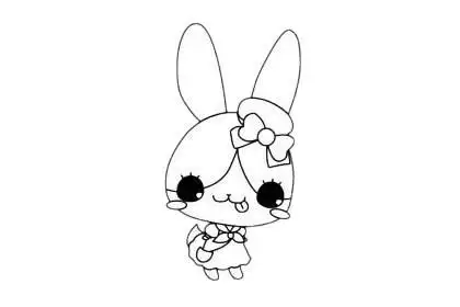 卡通兔子简笔画步骤图解教程及图片大全