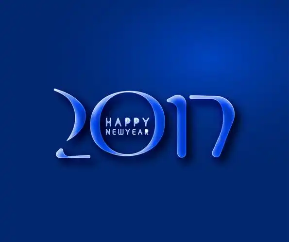 蓝色2017数字创意矢量