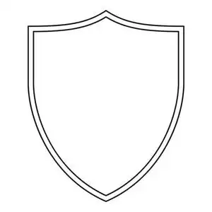 黑色和白色盾牌图片