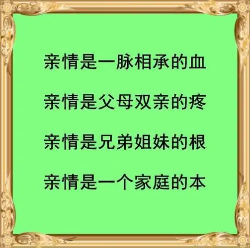 亲情永远最重要