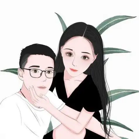 微信手绘头像夫妻专用 手绘头像图片大全 -【爱个性】