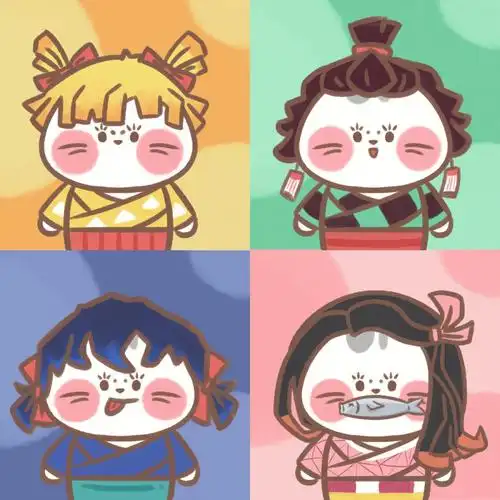 鬼灭之刃三小只77弥豆子可爱头像