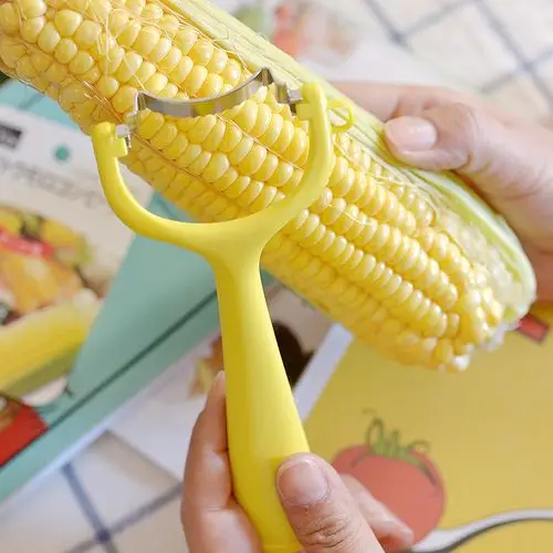日本进口玉米剥离器分离器 刮玉米剥粒玉米刨省力 家用剥玉米神器