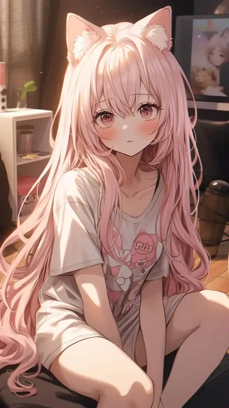 自由且散漫の猫娘～快领回去7815#二次元美图 #动漫 - 抖音