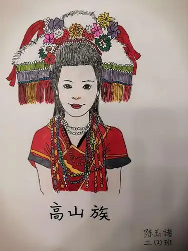 二(2)班美术空中课堂之民族服装