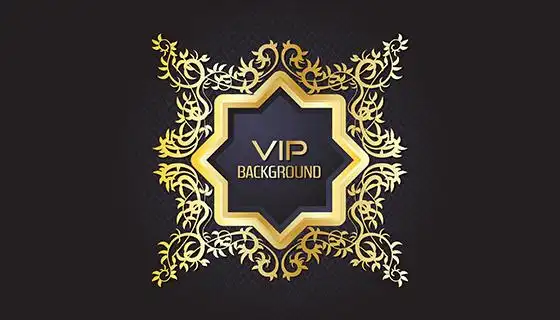 金色vip设计矢量素材(eps)