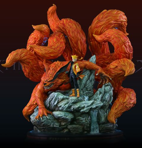 私人定制雕像手办 天幕 火影忍者模型 鸣人 九尾 gk 漩涡鸣人