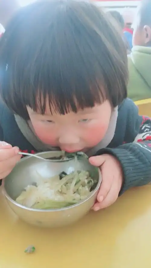 大口吃饭,我是个可爱的"小老虎"