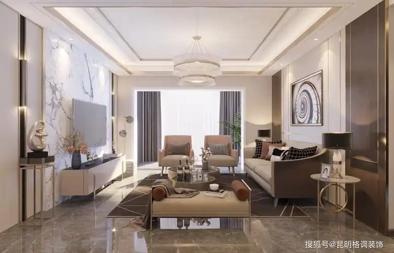 167㎡轻奢风格简洁与奢华的融合